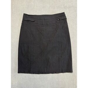 Studio 1940 Womens Skirt sz 6 Black Pencil Knee Length Lightweight Stretch